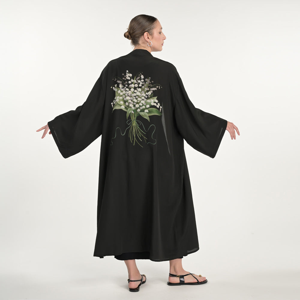 
                      
                        Lily Of The Valley Silk Robe
                      
                    
