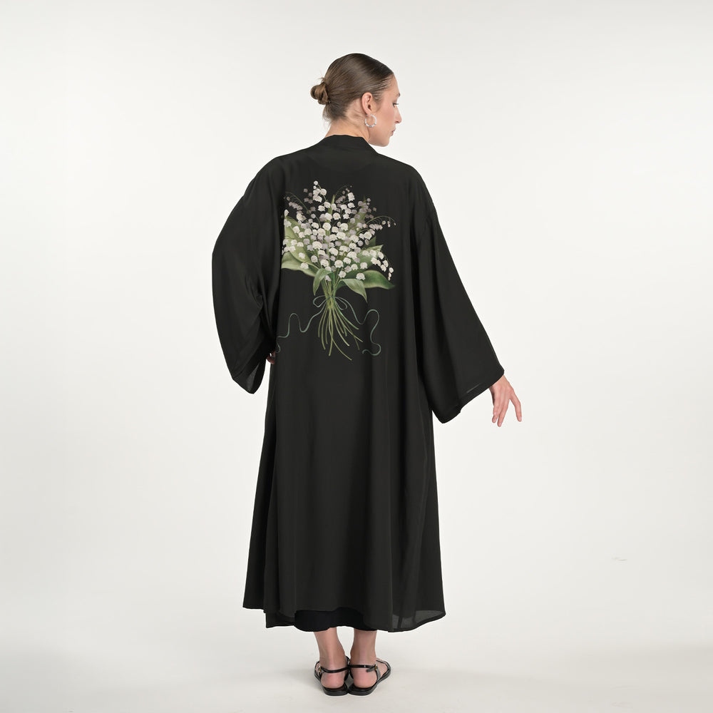 Lily Of The Valley Silk Robe